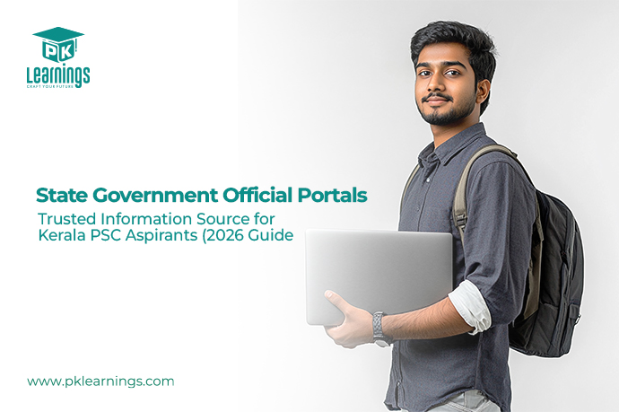 State Government Official Portals for Kerala PSC Aspirants (2026 Guide) | PK Learnings